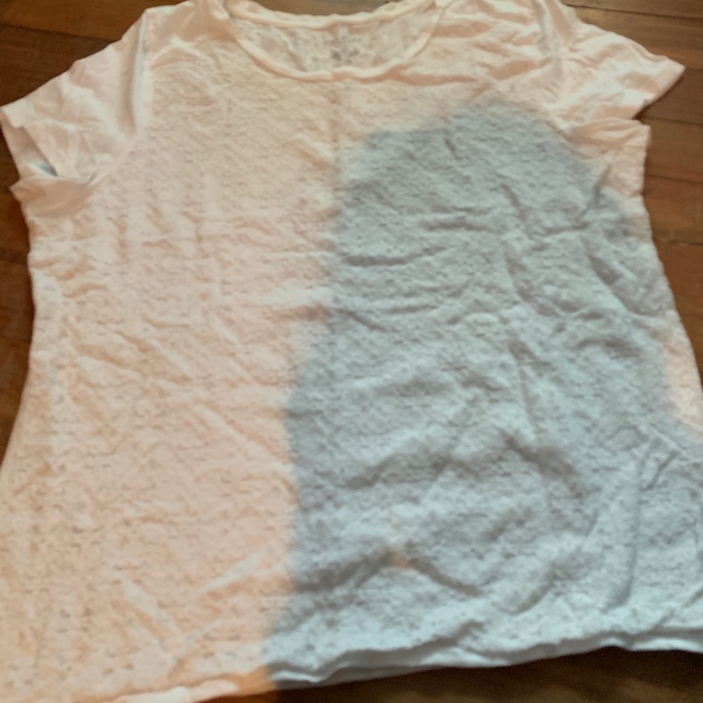 Talbots White Lace Shirt